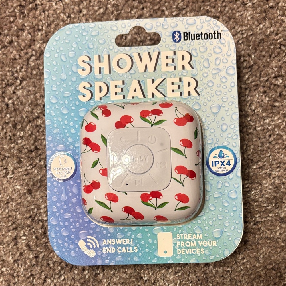 Bluetooth Shower Speaker with Cherry Design